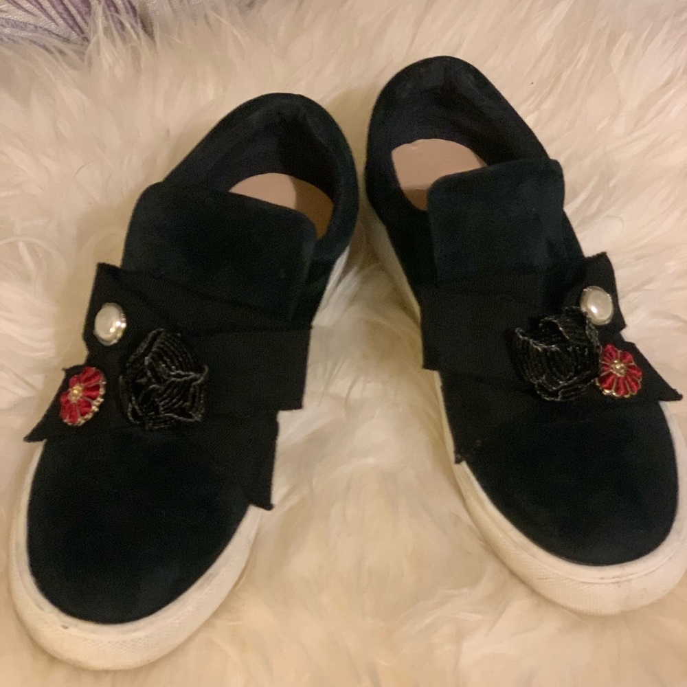 Suede Nannette Lepore loafers